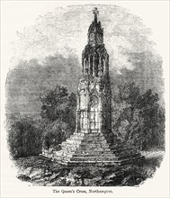 The Queen’s Cross, Northampton, Illustration from John Cassell's Illustrated History of England, Vol. I from the earliest period to the reign of Edward the Fourth, Cassell, Petter and Galpin, 1857