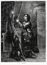 Joan of Arc, Illustration from John Cassell's Illustrated History of England, Vol. I from the earliest period to the reign of Edward the Fourth, Cassell, Petter and Galpin, 1857