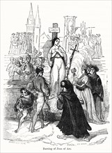 Burning of Joan of Arc, Illustration from John Cassell's Illustrated History of England, Vol. I from the earliest period to the reign of Edward the Fourth, Cassell, Petter and Galpin, 1857