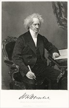 Sir John Frederick William Herschel, 1st Baronet (1792-1871), English Polymath who Invented the Blue Print, Three-Quarter Length Seated Portrait, Steel Engraving, Portrait Gallery of Eminent Men and W...