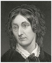 Mary Somerville (1780-1872), Scottish Science Writer, Head and Shoulders Portrait, Steel Engraving, Portrait Gallery of Eminent Men and Women of Europe and America by Evert A. Duyckinck, Published by ...