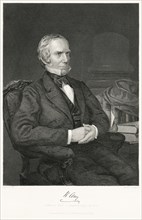Henry Clay (1777-1852), American Statesmen, serving as Senator and Congressman from Kentucky, Speaker of the House and U.S. Secretary of State, Seated Portrait, Steel Engraving, Portrait Gallery of Em...