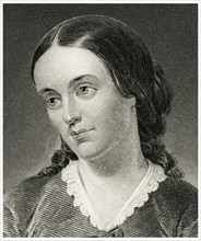 Sarah Margaret Fuller Ossoli, also known as Margaret Fuller (1810-50), American Journalist, Critic and Women's Rights Activist, Head and Shoulders Portrait, Steel Engraving, Portrait Gallery of Eminen...