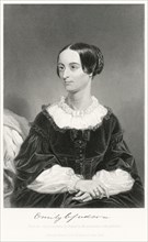 Emily Chubbuck Judson (1817-54), Pseudonym, Fanny Forester, American Poet, Seated Portrait, Steel Engraving, Portrait Gallery of Eminent Men and Women of Europe and America by Evert A. Duyckinck, Publ...