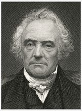 Thomas Chalmers (1780-1847), Scottish minister, professor of theology, political economist, and a leader of both the Church of Scotland and of the Free Church of Scotland, Head and Shoulders Portrait,...