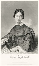 Frances Sargent Osgood (1811-50), American Poet, Seated Portrait, Steel Engraving, Portrait Gallery of Eminent Men and Women of Europe and America by Evert A. Duyckinck, Published by Henry J. Johnson,...