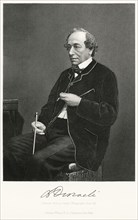 Benjamin Disraeli (1804-1881), British Politician and Prime Minister of the United Kingdom 1868-68, 1874-80, Seated Portrait, Steel Engraving, Portrait Gallery of Eminent Men and Women of Europe and A...