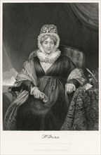 Hannah More (1745-1833), English Religious Writer, Seated Portrait, Steel Engraving, Portrait Gallery of Eminent Men and Women of Europe and America by Evert A. Duyckinck, Published by Henry J. Johnso...