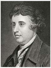 Edmund Burke (1729-97), British statesman, Parliamentary Orator, and Political Thinker, Head and Shoulders Portrait, Steel Engraving, Portrait Gallery of Eminent Men and Women of Europe and America by...