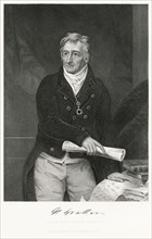 Henry Grattan (1746-1820), Irish Leader of the Patriot Movement that won Legislative Independence for Ireland in 1782, Three-Quarter Length Portrait, Steel Engraving, Portrait Gallery of Eminent Men a...