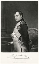 Napoleon Bonaparte (1769-1821), Emperor of France as Napoleon I 1804-14 and briefly in 1815, Three-Quarter Length Portrait, Steel Engraving, Portrait Gallery of Eminent Men and Women of Europe and Ame...