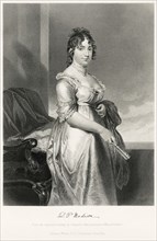 Dolley Todd Madison (1768-1849), Wife of 4th U.S. President James Madison, Three-Quarter Length Portrait, Steel Engraving, Portrait Gallery of Eminent Men and Women of Europe and America by Evert A. D...