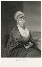 Elizabeth Fry (1780-1845), English Prison and Social Reformer, Seated Portrait, Steel Engraving, Portrait Gallery of Eminent Men and Women of Europe and America by Evert A. Duyckinck, Published by Hen...