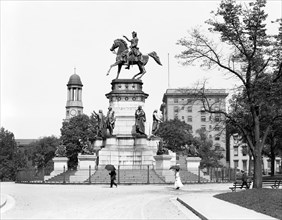 Washington Memorial, Capitol Park, Richmond, Virginia, USA, Detroit Publishing Company, 1908