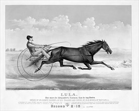 Lula: Bay Mare, by Alexander's Norman, dam by imp. Hooten, Lithograph, Currier & Ives, 1876