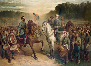Last  Meeting between General Robert E. Lee and General Stonewall Jackson, 1863, Lithograph, J.G. Fay, Artist, 1877