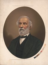 Robert E. Lee (1807-70), American and Confederate Soldier, Commander of Confederate States Army during American Civil War 1862-65, Head and Shoulders Portrait, Artist James Fuller Queen, 1870