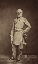 Robert E. Lee (1807-70), American and Confederate Soldier, Commander of Confederate States Army during American Civil War 1862-65, Full-Length Portrait in Military Uniform with Sword, Photograph by Ju...