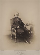 Andrew Johnson (1808-75), 17th President of the United States, Full-Length Seated Portrait, Photograph by Alexander Gardner, 1866