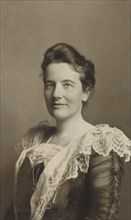 Edith Roosevelt (1861-1948), First Lady of the United States 1901-1909 as Wife of U.S. President Theodore Roosevelt, Head and Shoulders Portrait, Photograph by S. Schloss, 1901