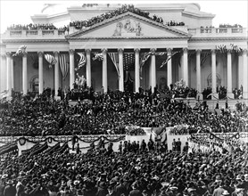 Crowd at Presidential Inauguration of Theodore Roosevelt, U.S. Capitol, Washington, D.C., USA, March 4, 1905