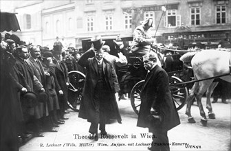 Theodore Roosevelt visiting Vienna, Austria, Bain News Service, April 1910