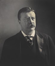 Theodore Roosevelt (1858-1919), 26th President of the United States 1901-09, Head and Shoulders Portrait, Photograph by M.P. Rice, 1902