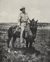 Colonel Theodore Roosevelt on Horseback, Rough Rider, Montauk Point, Long Island, New York, USA, 1898