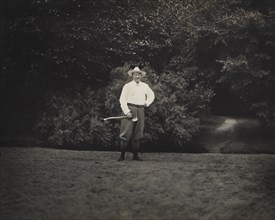 U.S. President Theodore Roosevelt with Ax in Hand