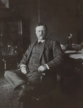 Theodore Roosevelt (1858-1919), 26th President of the United States 1901-09, Three-quarter Length Seated Portrait, Photograph by Moffett Studio, 1910