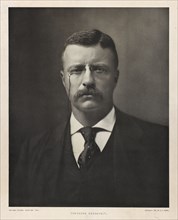 Theodore Roosevelt (1858-1919), 26th President of the United States 1901-09, Head and Shoulders Portrait, Photograph by Eugene A. Perry,  1901