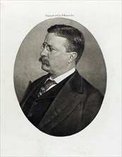 Theodore Roosevelt (1858-1919), 26th President of the United States 1901-09, Head and Shoulders Portrait, Photograph by G. Barrie & Sons, 1906