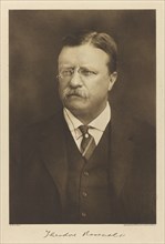 Theodore Roosevelt (1858-1919), 26th President of the United States 1901-09, Head and Shoulders Portrait, Photograph by Pach Bros., Copyright Claimant A.W. Elson & Co., 1910