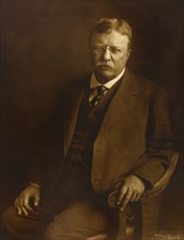 Theodore Roosevelt (1858-1919), 26th President of the United States 1901-09, Three-Quarter Length Seated Portrait, Photograph by Underwood & Underwood, 1910's