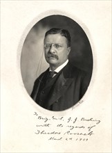 Theodore Roosevelt (1858-1919), 26th President of the United States 1901-09, Head and Shoulders Portrait, Photograph by George Prince, 1904