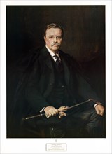 Theodore Roosevelt 26th President of the United States, Painted at the White House October 1908; Courtesy of the New York state Theodore Roosevelt memorial committee of the American Museum of Natural ...
