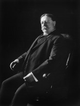 William Howard Taft (1857-1930), 27th President of the United States 1909-1913, 10th Chief Justice of the United States 1921-1930, Three-Quarter Length Portrait, Photograph by G.V. Buck, 1908