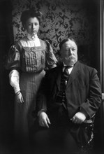 William Howard Taft with his Daughter Helen, Three-Quarter Length Portrait, 1908