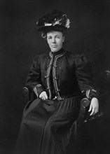 Helen Herron Taft (1861-1943), First Lady of the United States 1909-1913 as wife of U.S. President William Howard Taft, Three-Quarter Length Seated Portrait during William Howard Taft's appointment as...