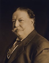 William Howard Taft (1857-1930), 27th President of the United States 1909-1913, 10th Chief Justice of the United States 1921-1930, Head and Shoulders Portrait, 1909