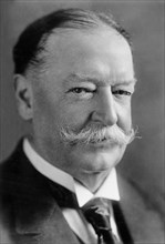 William Howard Taft (1857-1930), 27th President of the United States 1909-1913, 10th Chief Justice of the United States 1921-1930, Head and Shoulders Portrait, Photograph by Harris & Ewing, 1919