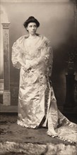 Helen Herron Taft, Full-Length Portrait in Elegant Gown while Visiting Philippines with her husband William Howard Taft, where Taft was Heading up the 2nd Philippine Commission (aka Taft Commission), ...