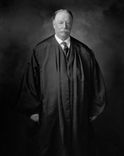 William Howard Taft (1857-1930), 27th President of the United States 1909-1913, 10th Chief Justice of the United States 1921-1930, Three-Quarter Length Portrait as Chief Justice, Photograph by Harris ...