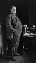 William Howard Taft Receiving Telephone Call from U.S. President Theodore Roosevelt informing him that he had been nominated as Republican Candidate for U.S. President, Photograph by George W. Harris,...