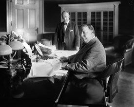 U.S. President William Howard Taft Signing Canadian Reciprocity Bill, Washington, D.C., USA, Photograph by Harris & Ewing, July 1911