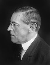Woodrow Wilson (1856-1924) 28th President of the United States 1913-1921, Head and Shoulders Profile Portrait, Photograph by Pach Bros., November 1912