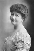 Ellen Axson Wilson (1860-1914), First Wife of U.S. President Woodrow Wilson, who died in the second year of Wilson's Presidency, Head and Shoulders Portrait, Bain News Service, 1911