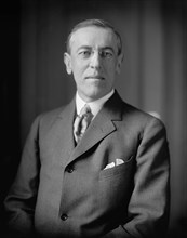Woodrow Wilson (1856-1924) 28th President of the United States 1913-1921, Half-Length Portrait, Photograph by Harris & Ewing, 1913-1917