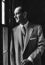 Lyndon B. Johnson (1908-1973), 36th President of the United States 1963-1969, Half-length Portrait as Senate Majority Leader, photograph by Thomas J. O'Halloran, September 1955