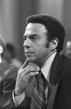 Andrew Young, U.S. Ambassador to the United Nations, head-and-shoulders portrait, during Meeting for the Subcommittee on African Affairs of the Senate Committee on Foreign Relations, Washington, D.C.,...